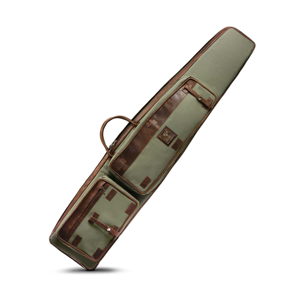 Genuine Leather & Canvas Rifle Bag