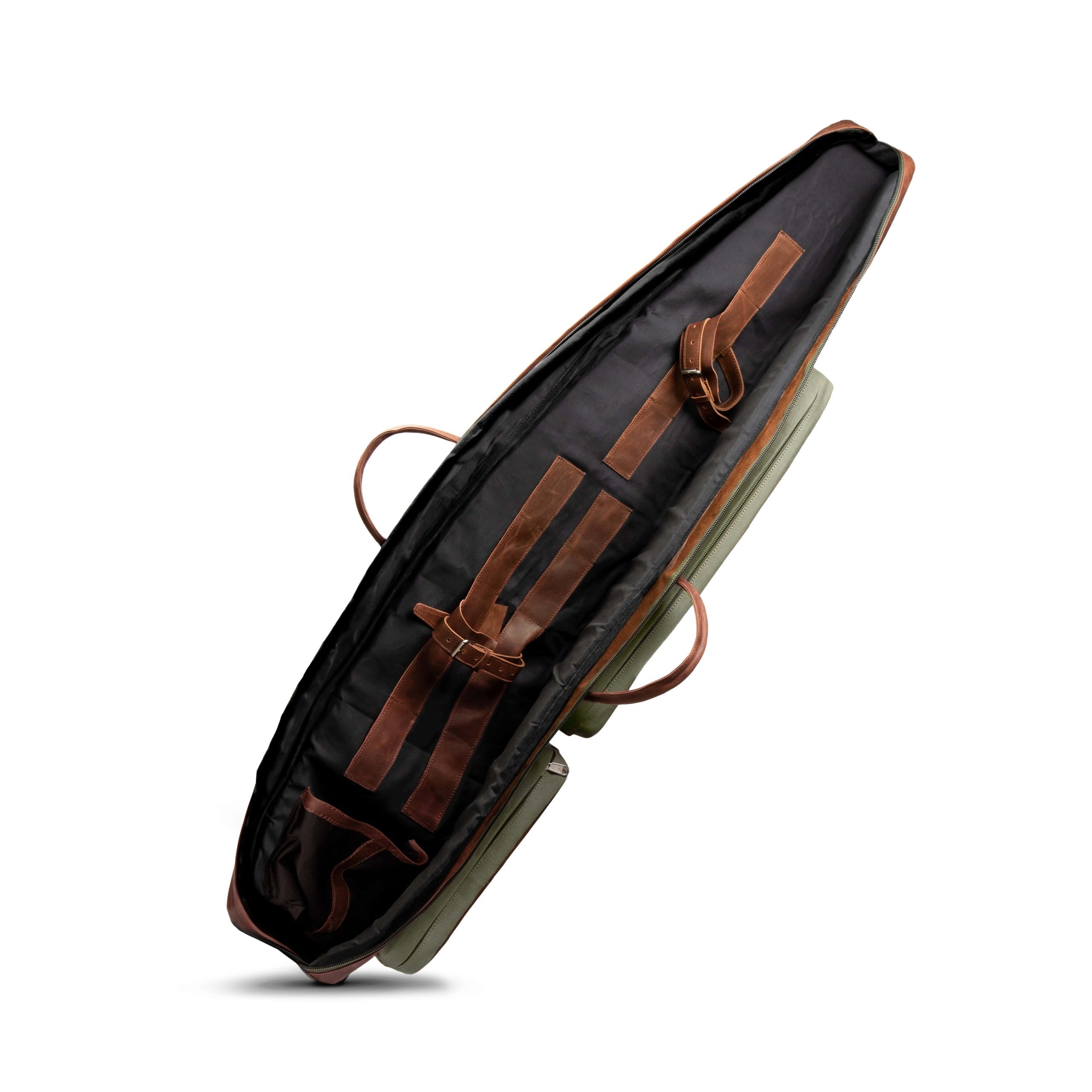 Genuine Leather & Canvas Rifle Bag