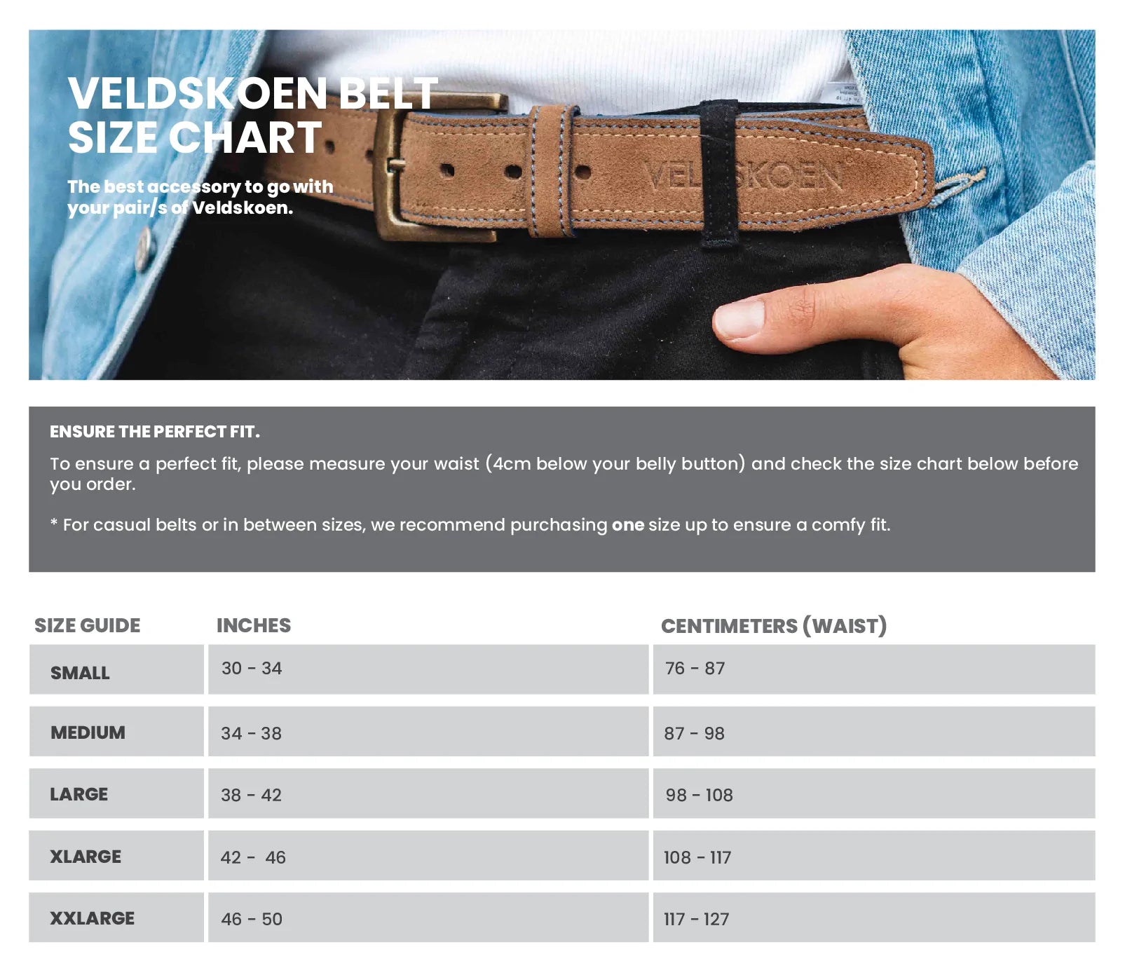 Veldskoen Full Grain Belt