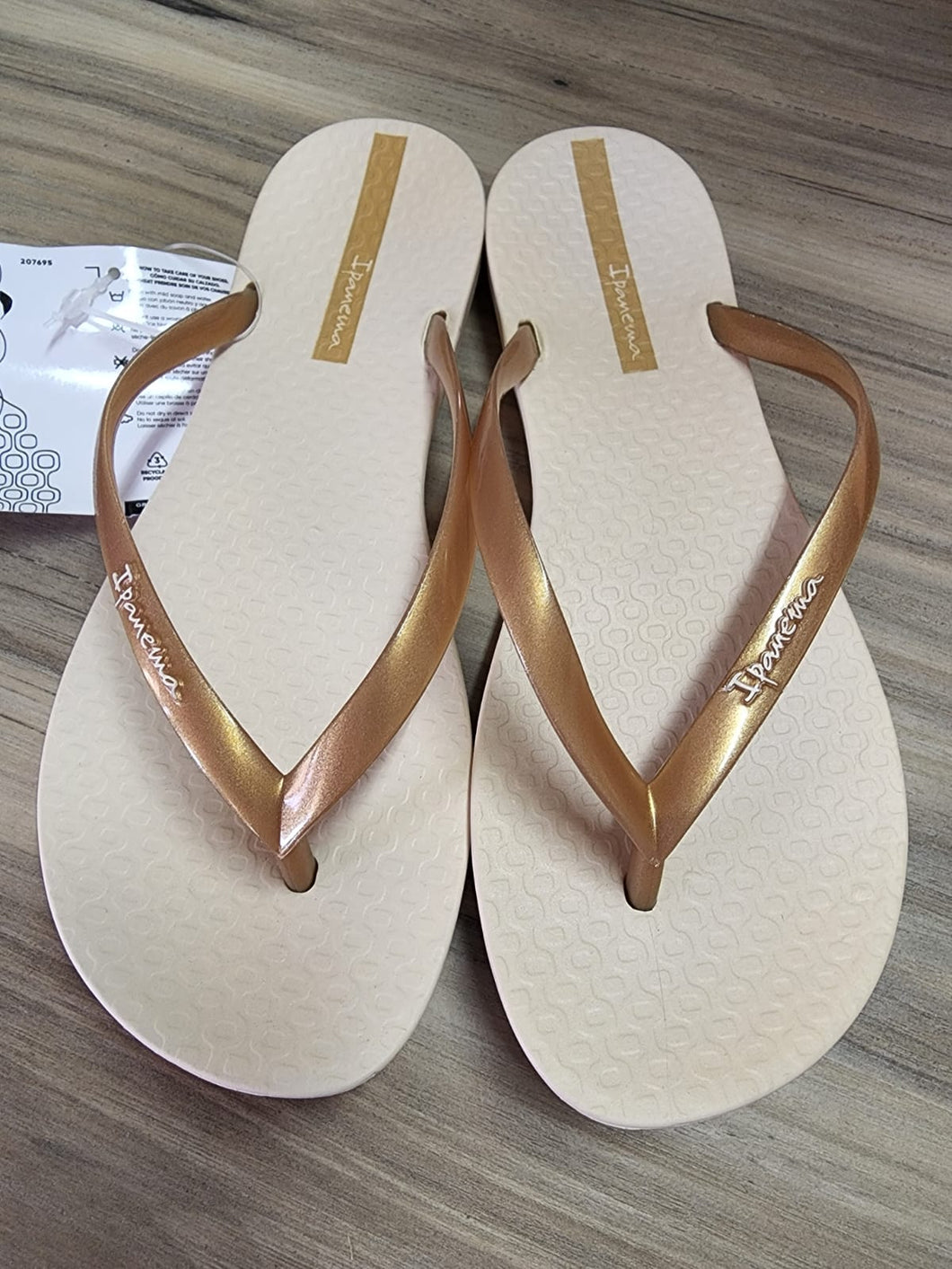 Ipanema Wave Fem Beidge/Metallic Gold