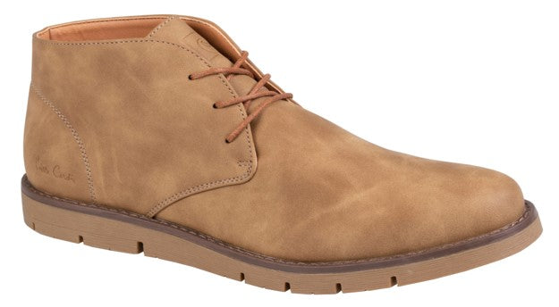 Pierre Cardin Men's Nubuck Pu lace up hunter - Legend Tan