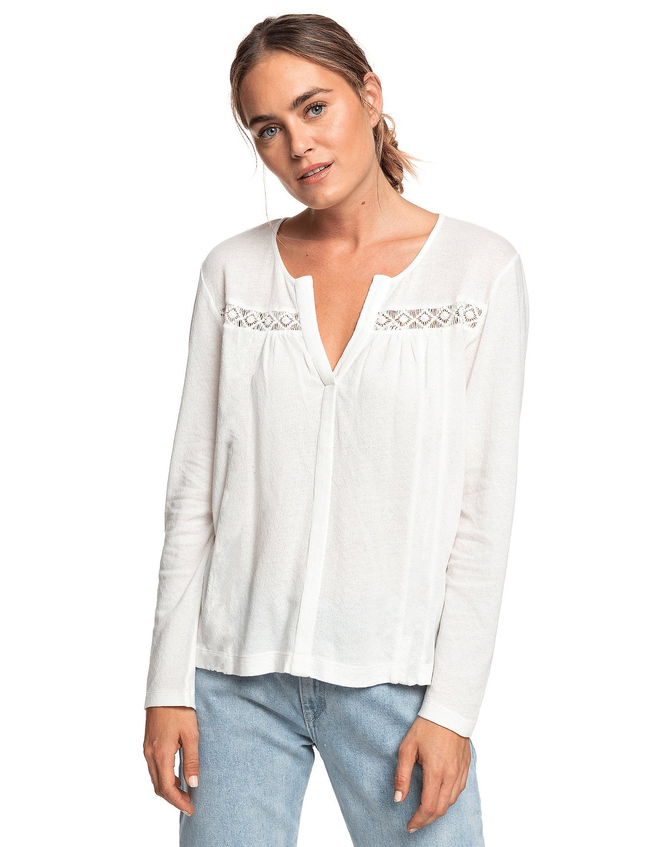 Roxy Follow The Sea Level Snow White LS Shirt